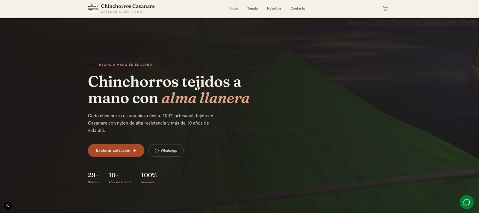 Home artesanal - Chinchorros Casanare