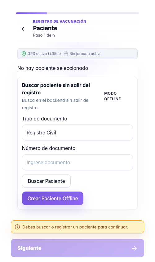 PWA · Punto fijo - REGVAC