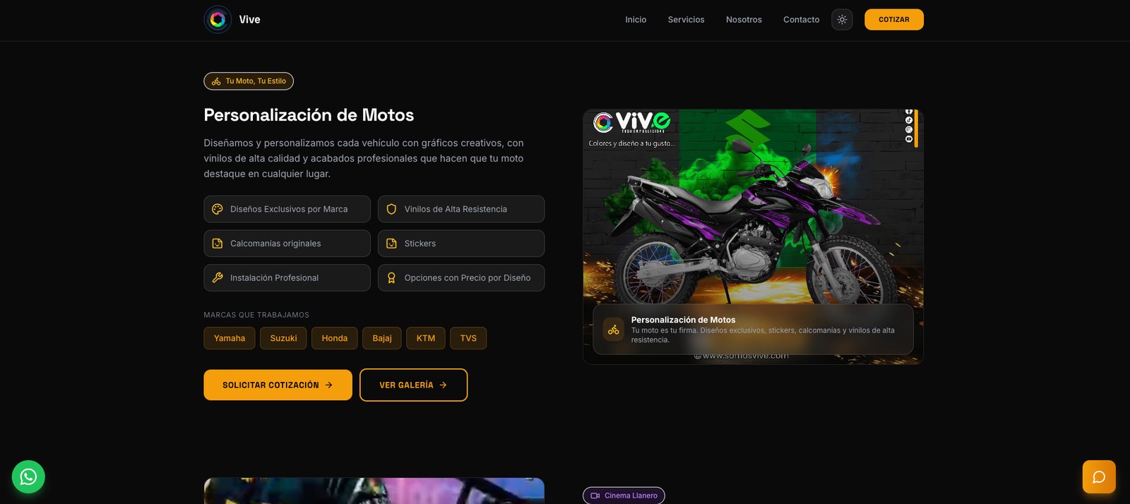 Personalización de motos - Somos Vive