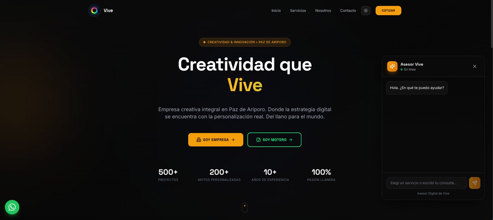 Home y asesor digital - Somos Vive