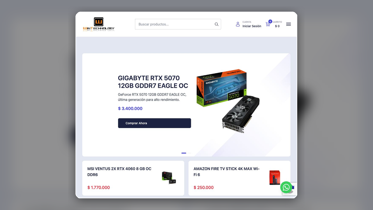 E-commerce & catálogos